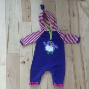 Hanna‎ Andersson Purple and Pink Animal Footie
